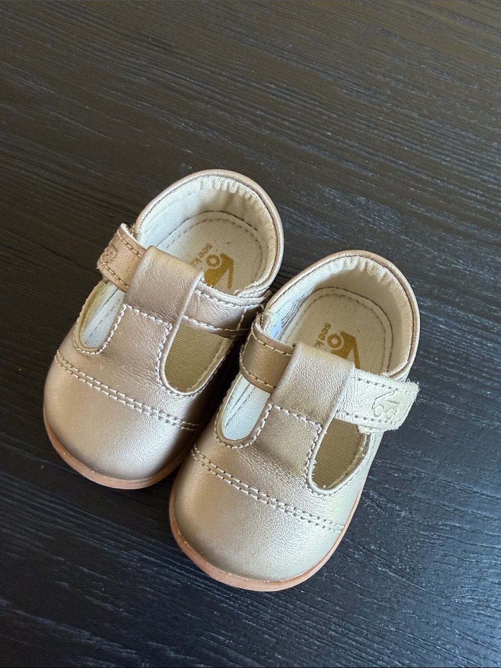 See Kai Run Toddler Mary Jane Shoes in Metallic Gold